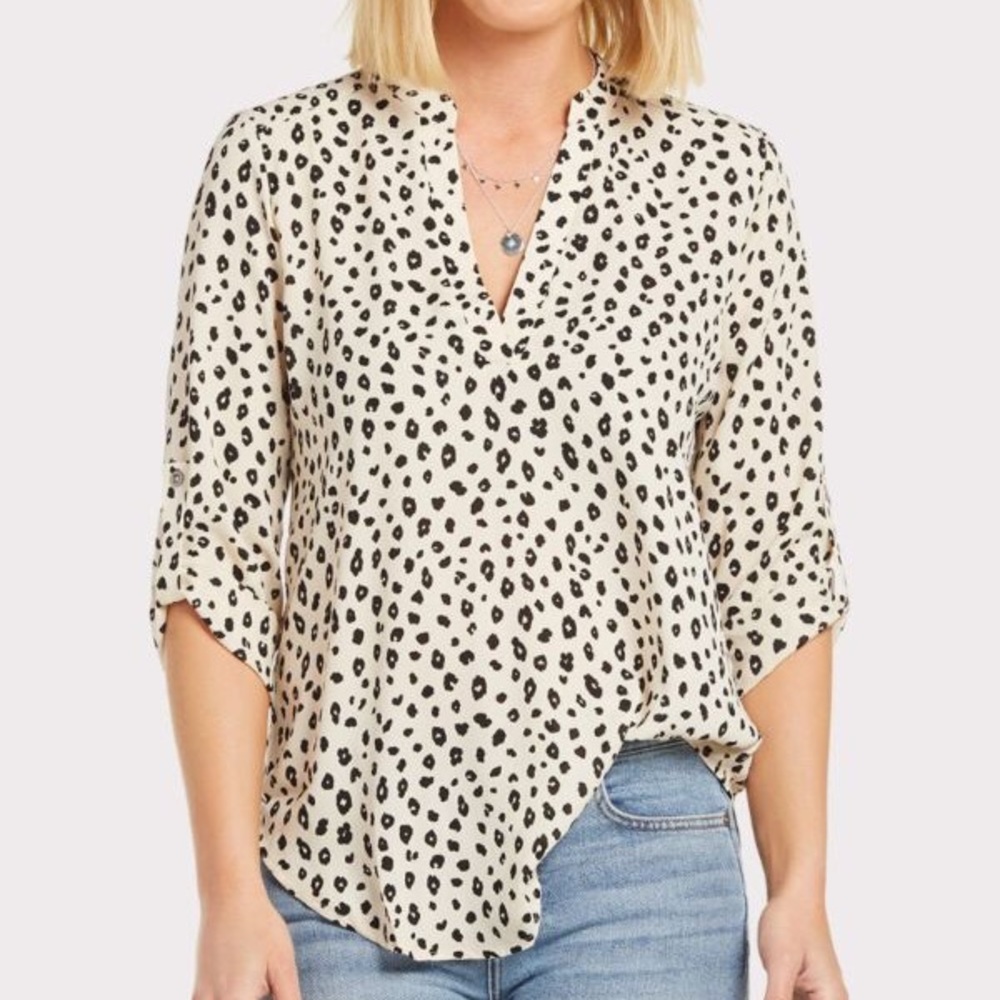 NWOT Lush leopard print top